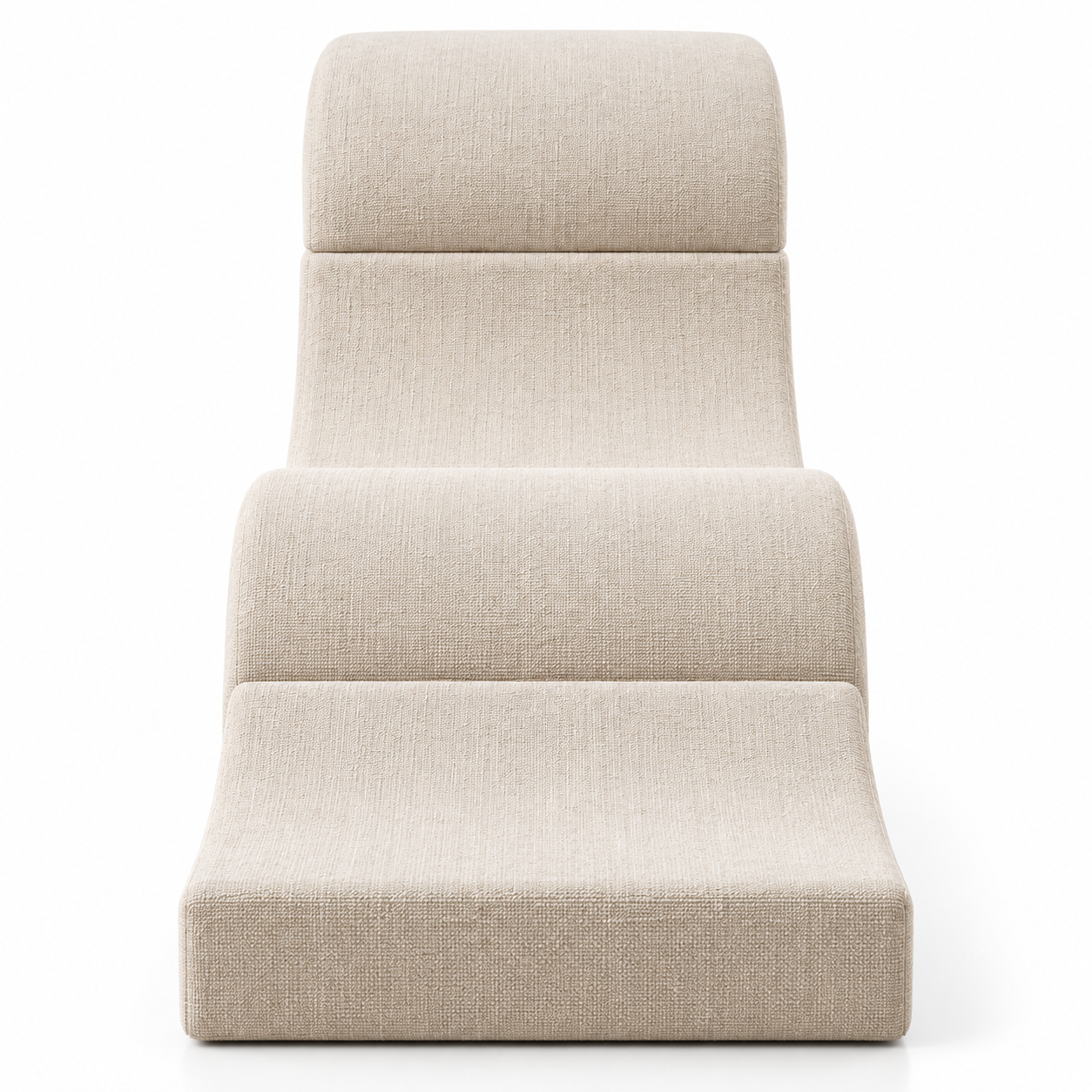 Convertible Floor Lounge Chair with Backrest & Leg Support – Modular Upholstered Recliner