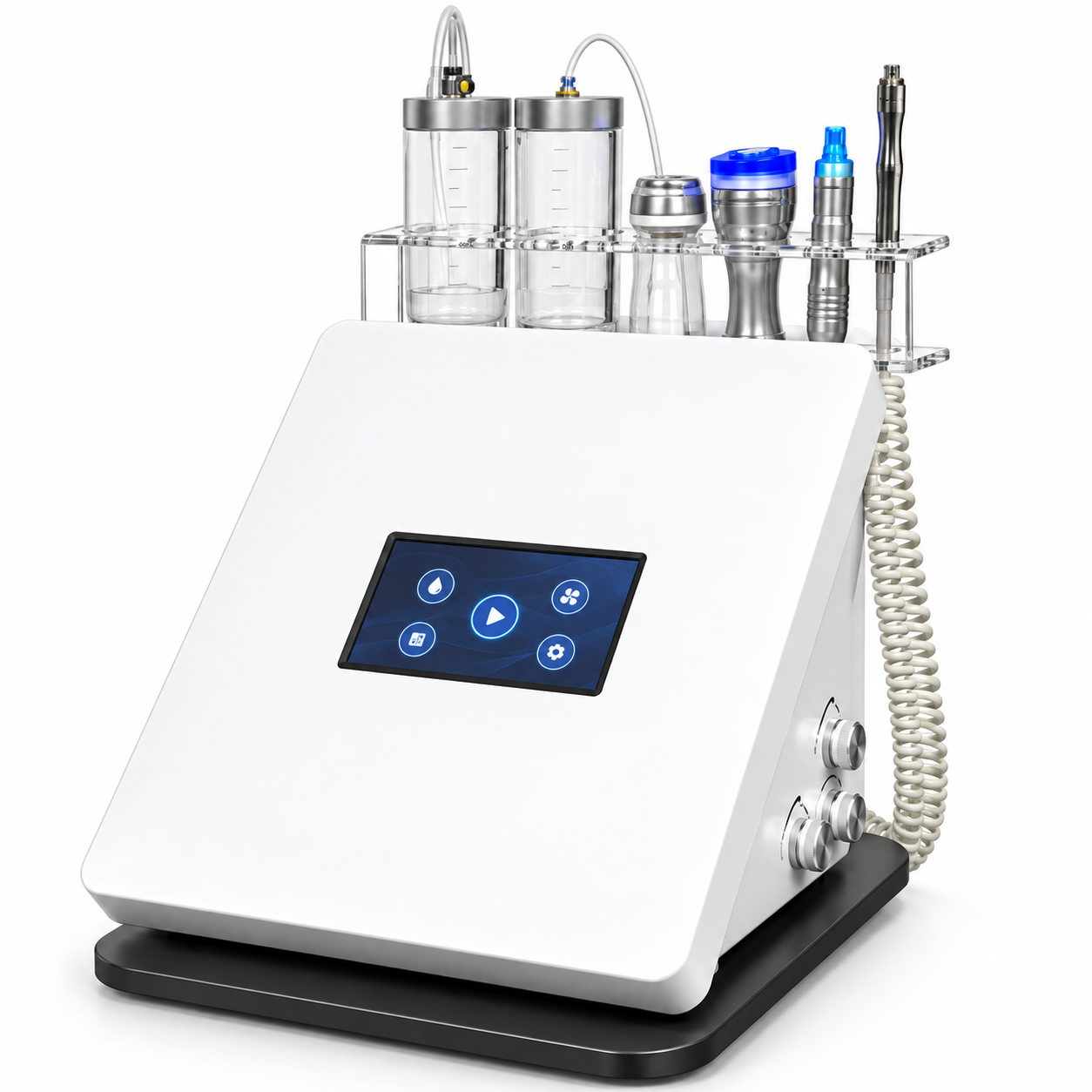 4-in-1 Hydro Dermabrasion Facial Machine with Ultrasonic, Microdermabrasion & Cold Hammer