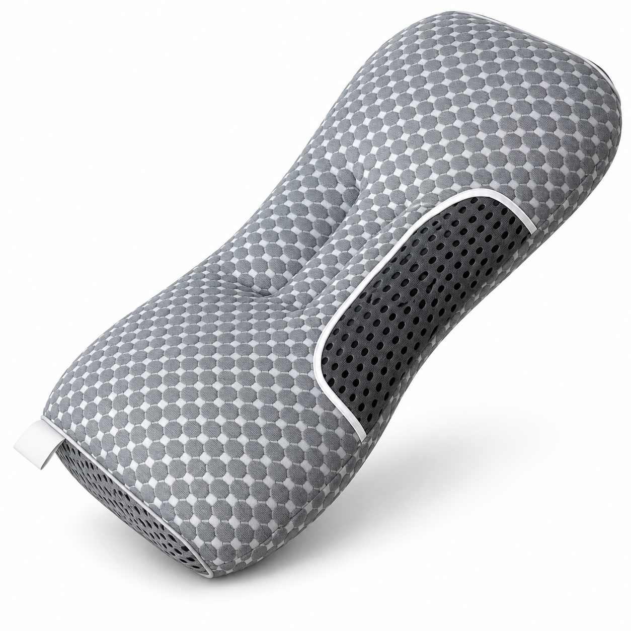 Ergonomic Memory Foam Neck Support Pillow with Breathable Mesh Cover – Contoured Sleeping Pillow for Side and Back Sleepers