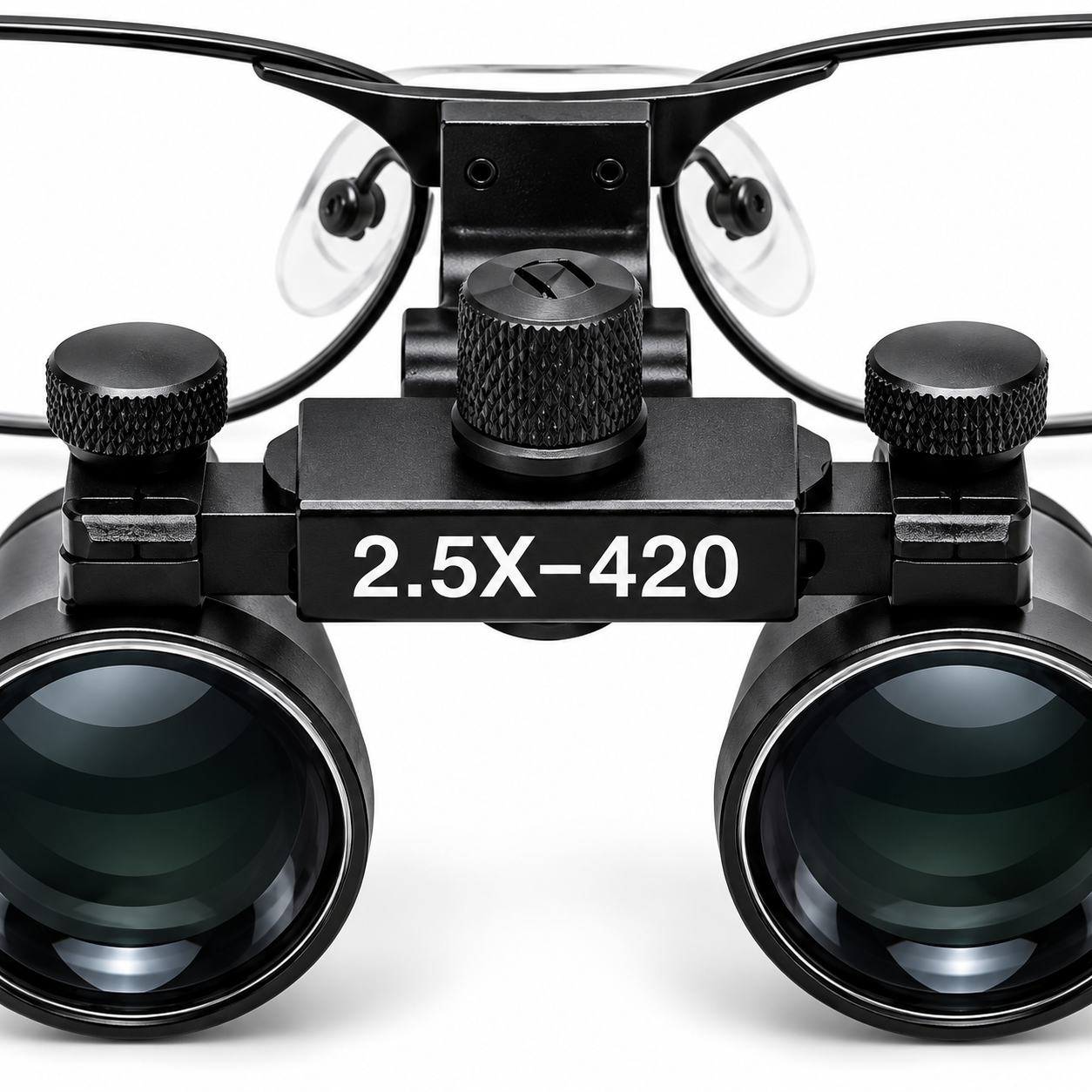 Professional 2.5X Dental Binocular Loupes – 420mm Flip-Up Magnifying Glasses