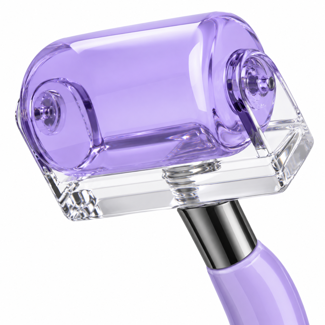 High Frequency Facial Roller Replacement Electrode – Purple Glass Handpiece