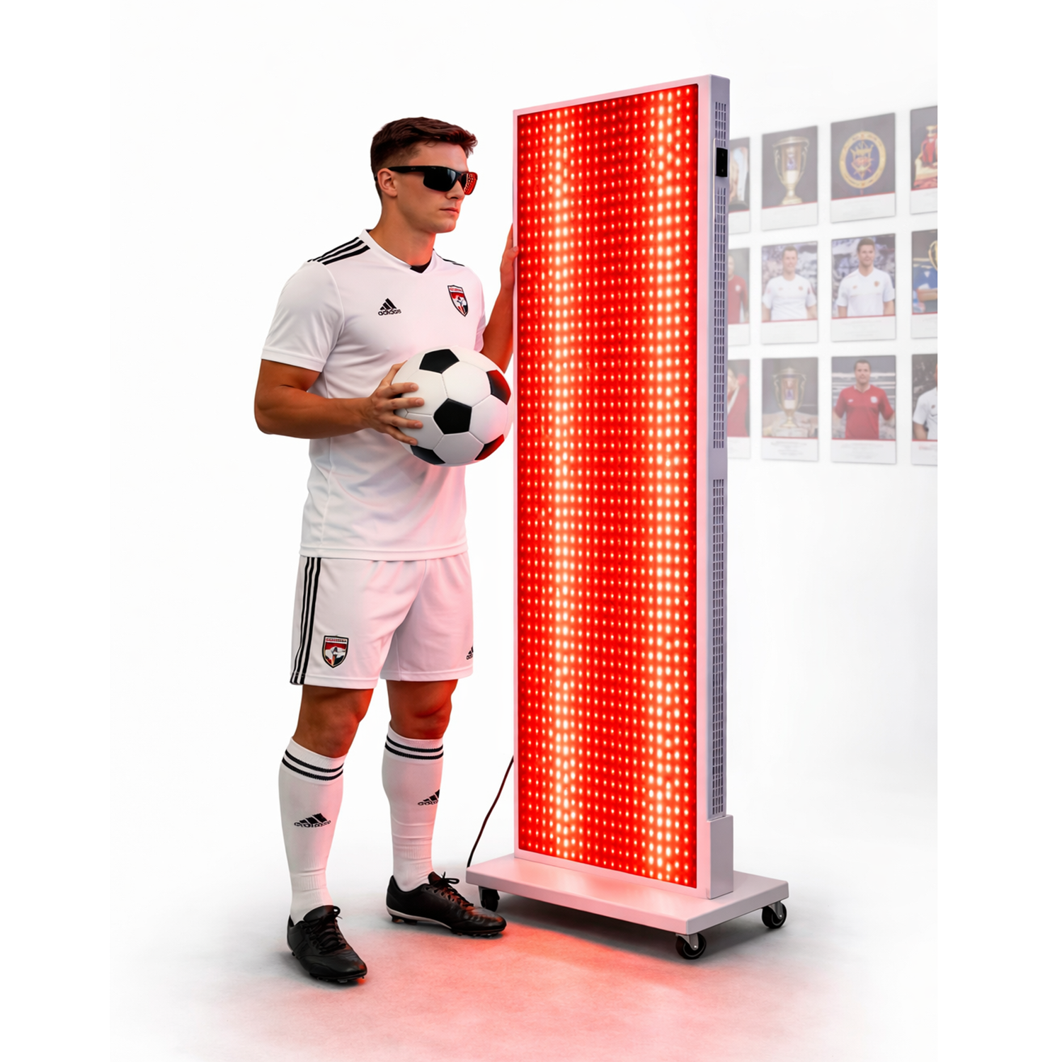 Theia Sport Panel XL 4500W – Full Body Red Light Panel with Stand | Near Infrared LED (480–1060nm) | Muscle Recovery & Performance System