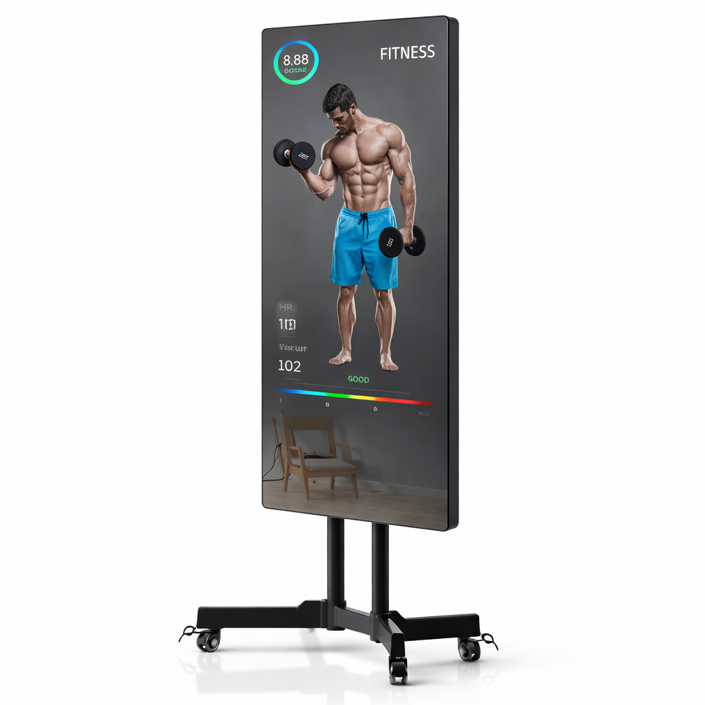 THEIA Fitness Magic Mirror –  43 Smart Touch Screen Fitness Mirror | Full HD IPS Display | WiFi Bluetooth | Home Gym Workout Mirror