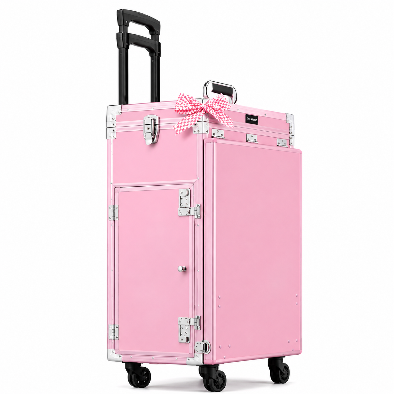 Professional Rolling Manicure Table – Foldable Nail Tech Desk with 4 Drawers & Travel Case