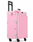 Professional Rolling Manicure Table – Foldable Nail Tech Desk with 4 Drawers & Travel Case