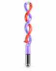High Frequency Glass Spiral Electrode – Dual-Color Twisted Replacement Attachment for Beauty Devices