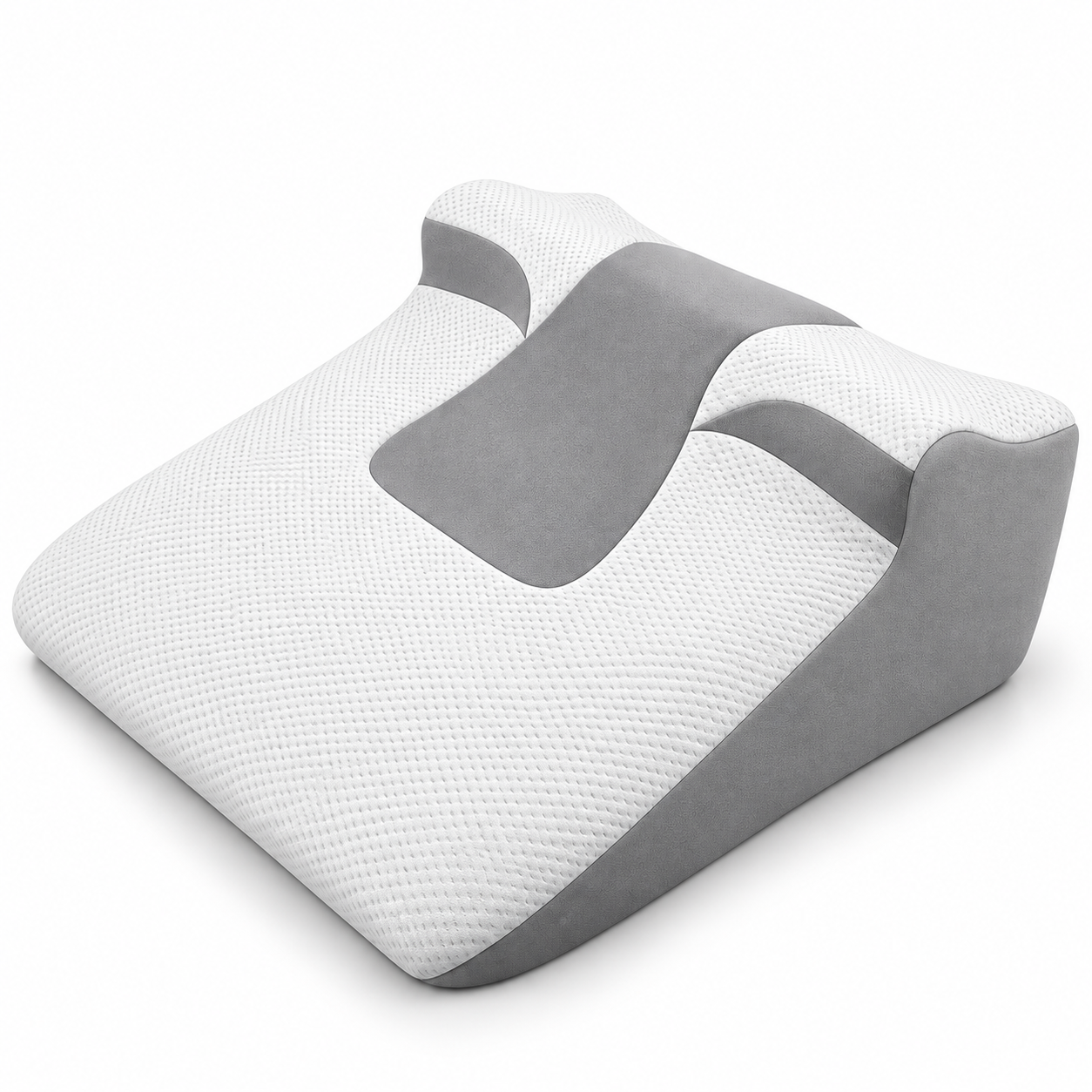 Ergonomic Bed Wedge Pillow – Memory Foam Incline Sleeping Cushion with Neck Support for Back & Side Sleepers