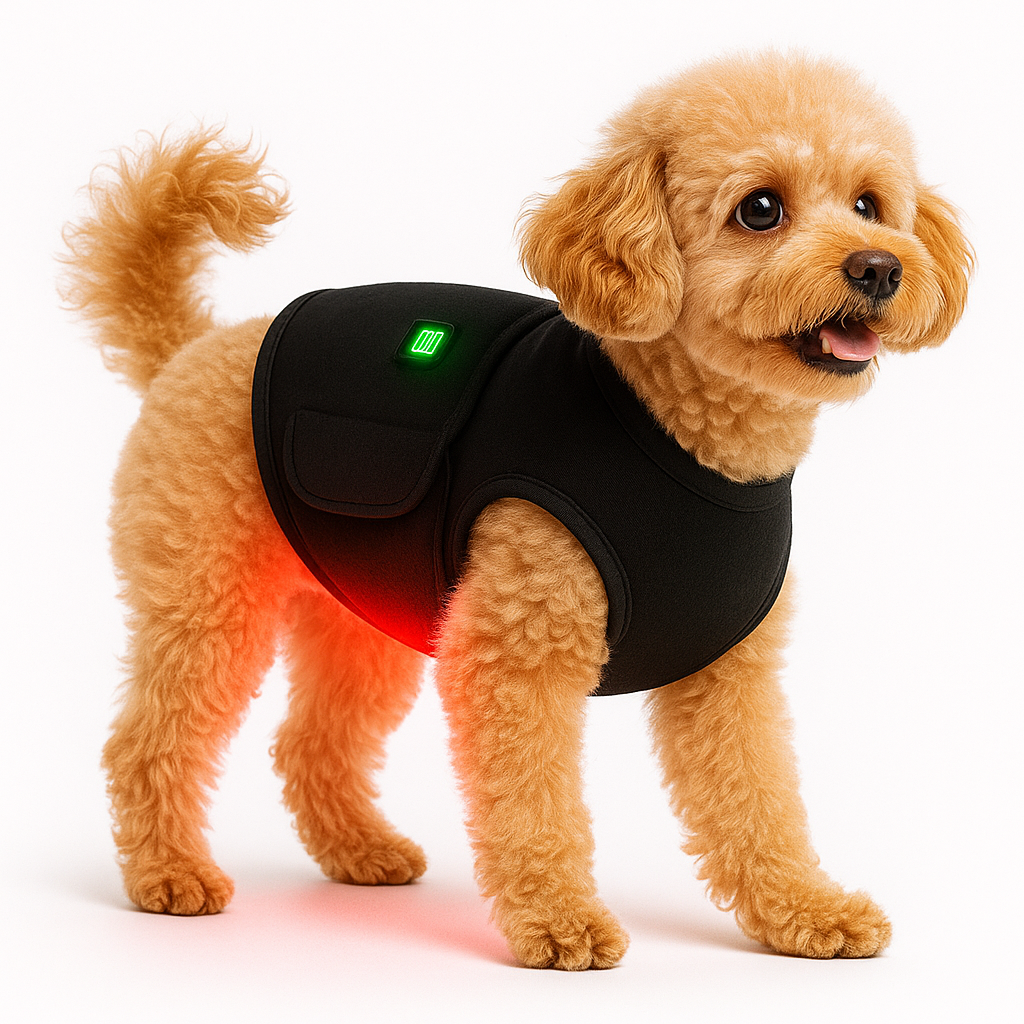 Pet Red & Near-Infrared LED Light Vest – Wearable Wellness Light Wrap for Cats & Dogs