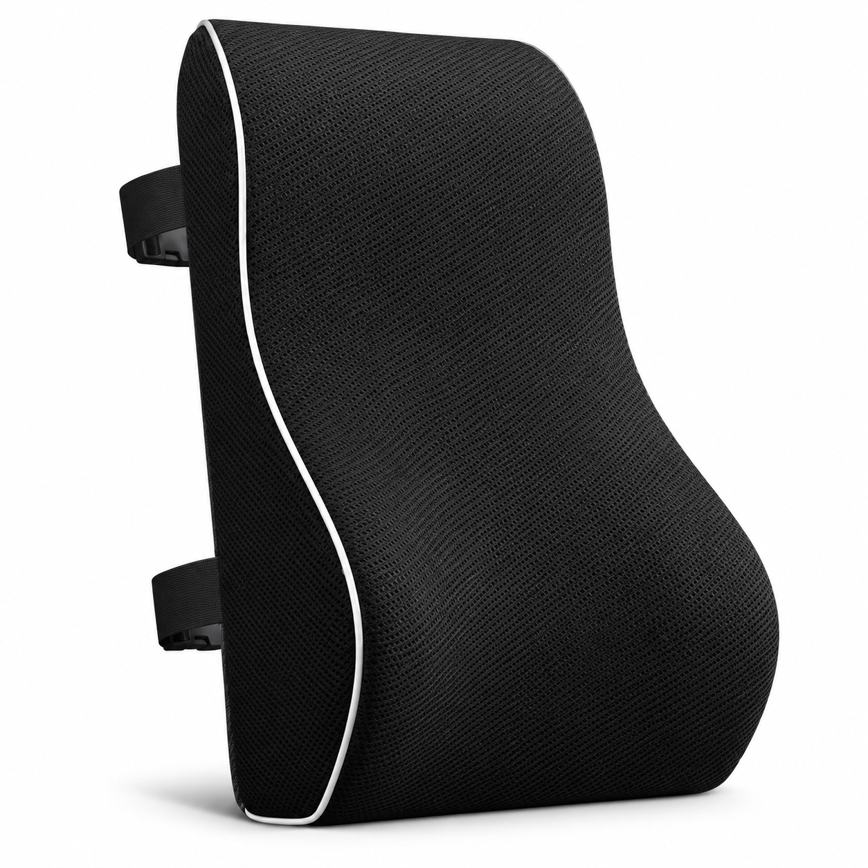 Memory Foam Lumbar Support Cushion for Office Chair & Car Seat – Ergonomic Back Support Pillow