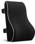Memory Foam Lumbar Support Cushion for Office Chair & Car Seat – Ergonomic Back Support Pillow