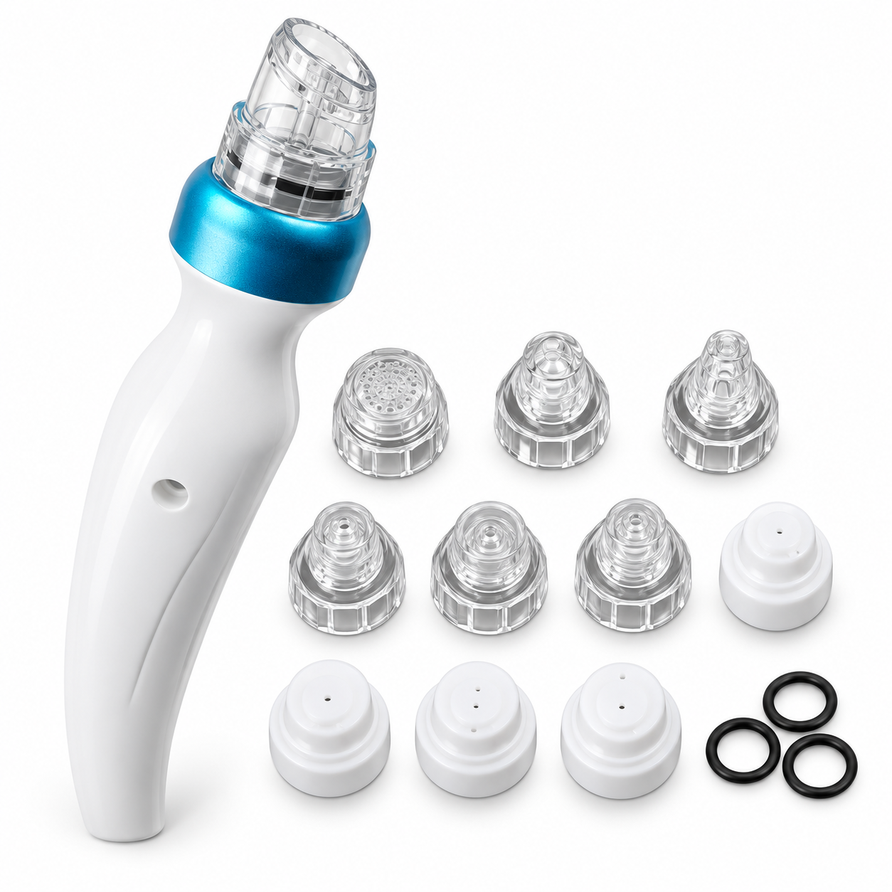 Hydro Dermabrasion Replacement Handpiece with Cable & Transparent Tip for Compatible Facial Machines