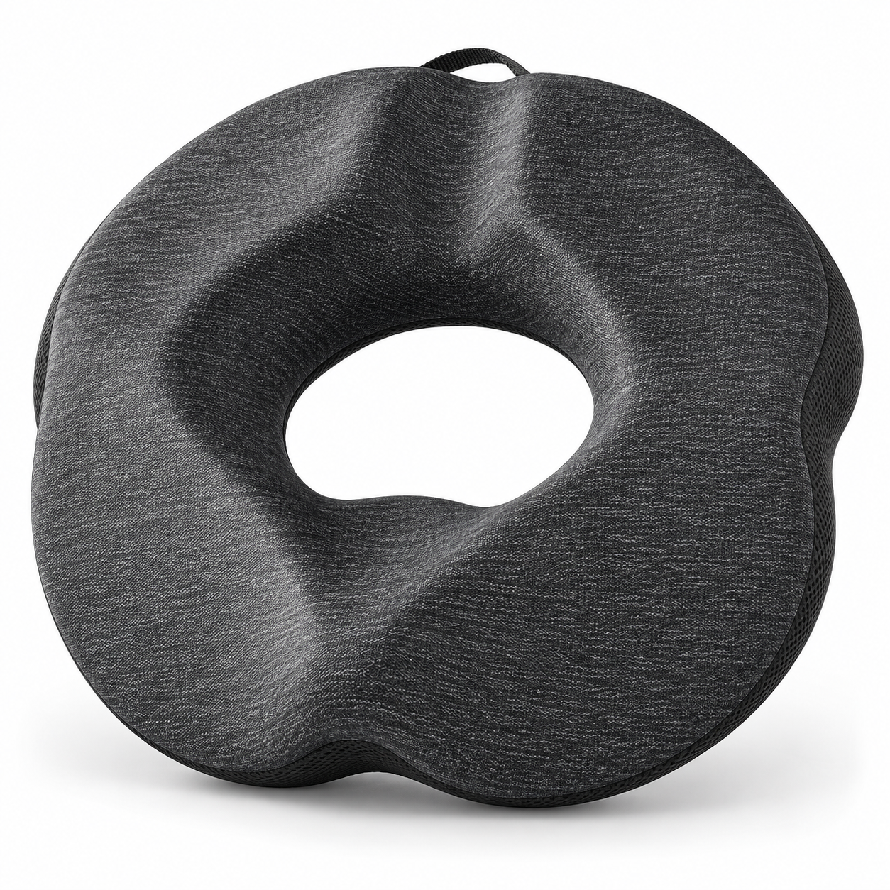 Ergonomic Memory Foam Donut Seat Cushion with Center Cutout – Chair Pillow for Office, Home and Car