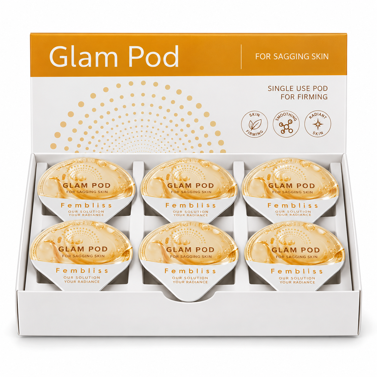 Glam Pod Facial Kit – 6 Pods, 6 Primer Gels & 6 Serums