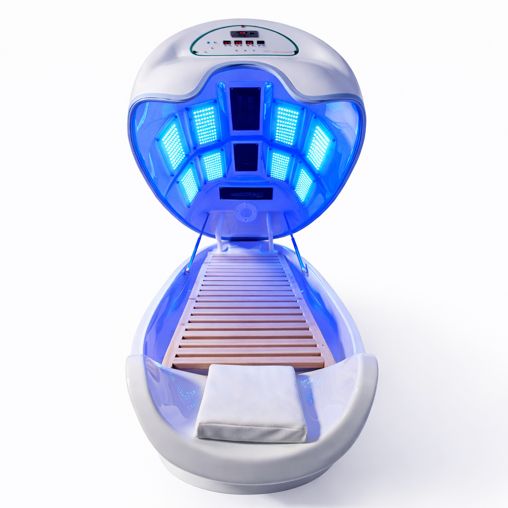 Theia Advanced Wellness Spa Capsule – LED Light, Infrared Heat, PEMF & Multi-Therapy Beauty Device