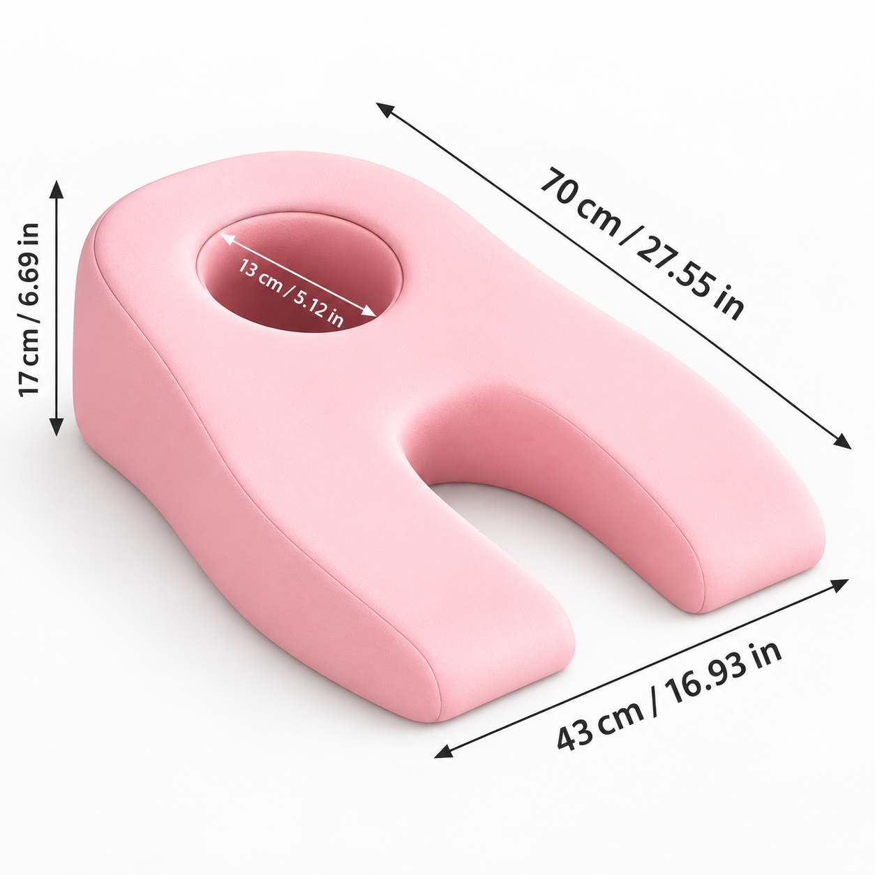 Face-Down Support Pillow with Breathing Opening – Ergonomic Prone Rest Cushion