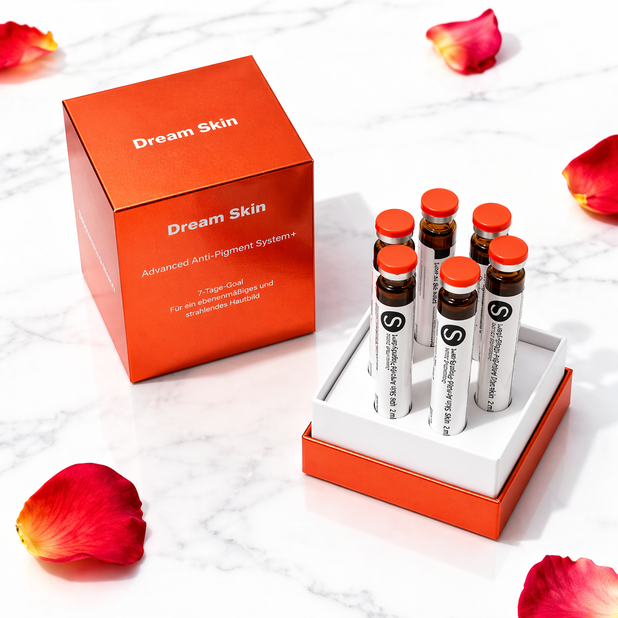 6 Bottles Hydra Booster Serum for Skin Brightening & Dark Spot Removal – Anti Pigment Facial Solution for Hydrafacial Machines