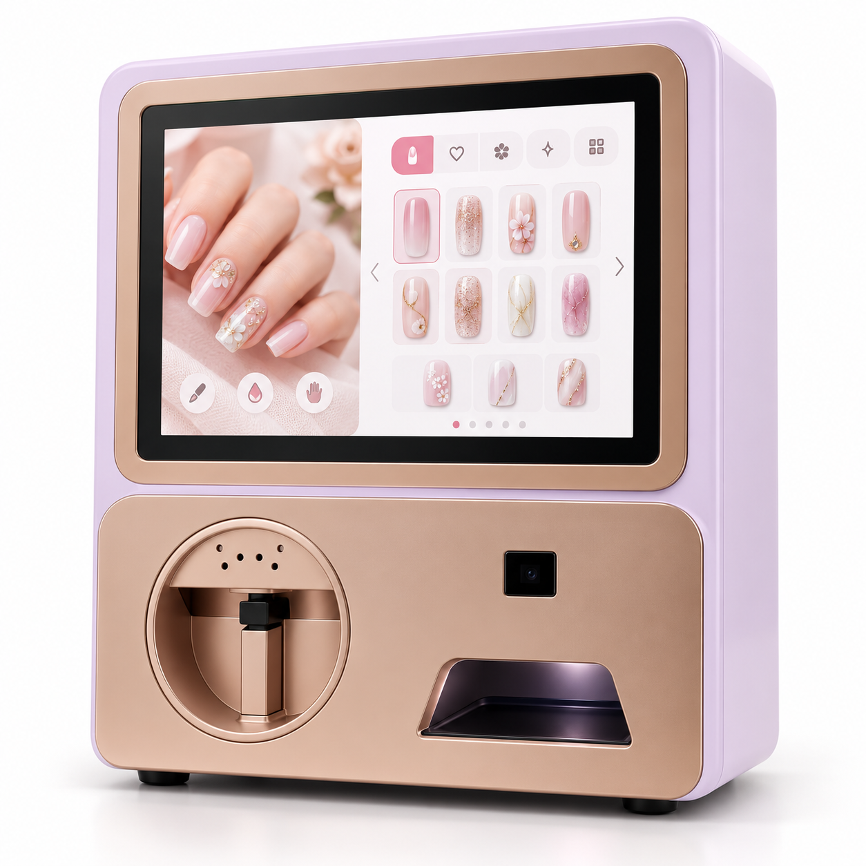 Smart Nail Art Printer with HD Touchscreen, AI Design, Photo Printing & Wi-Fi for Salons