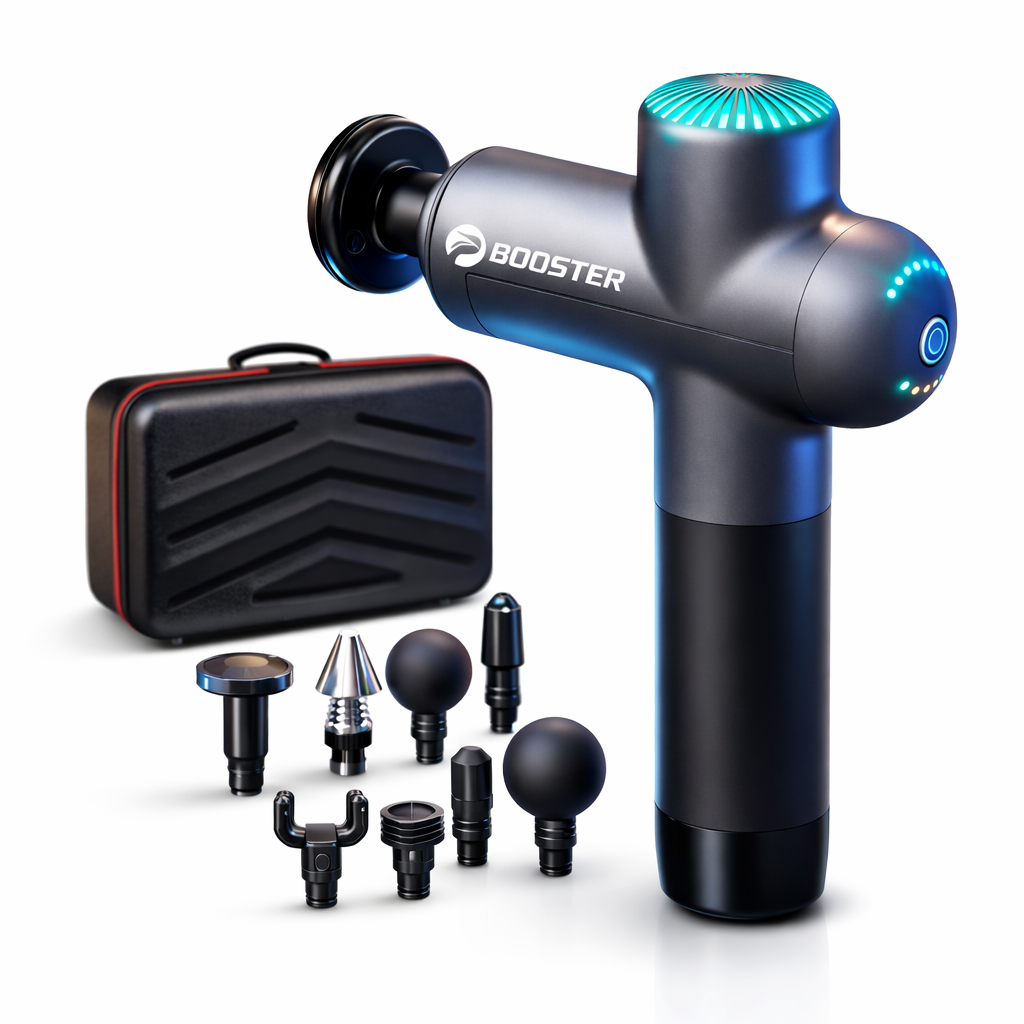 Booster Percussion Massage Gun – Electric Muscle Massager for Recovery & Relaxation