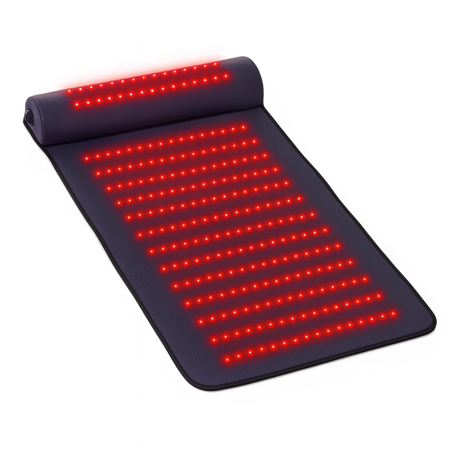 Professional Red Light Therapy Mat with Far Infrared Heat and 3D Neck Support – 675 LED