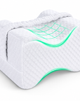 Ergonomic Memory Foam Knee Pillow for Side Sleepers with Adjustable Strap – Leg Support Cushion