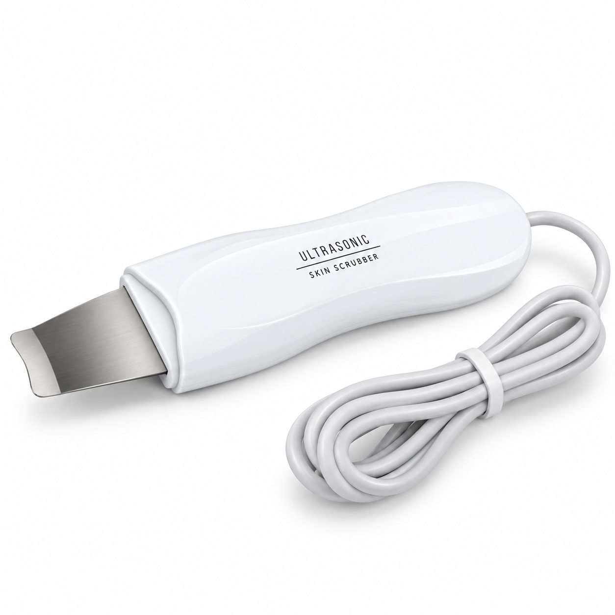 Ultrasonic Skin Scrubber Replacement Handpiece with Cable for Compatible Facial Machines