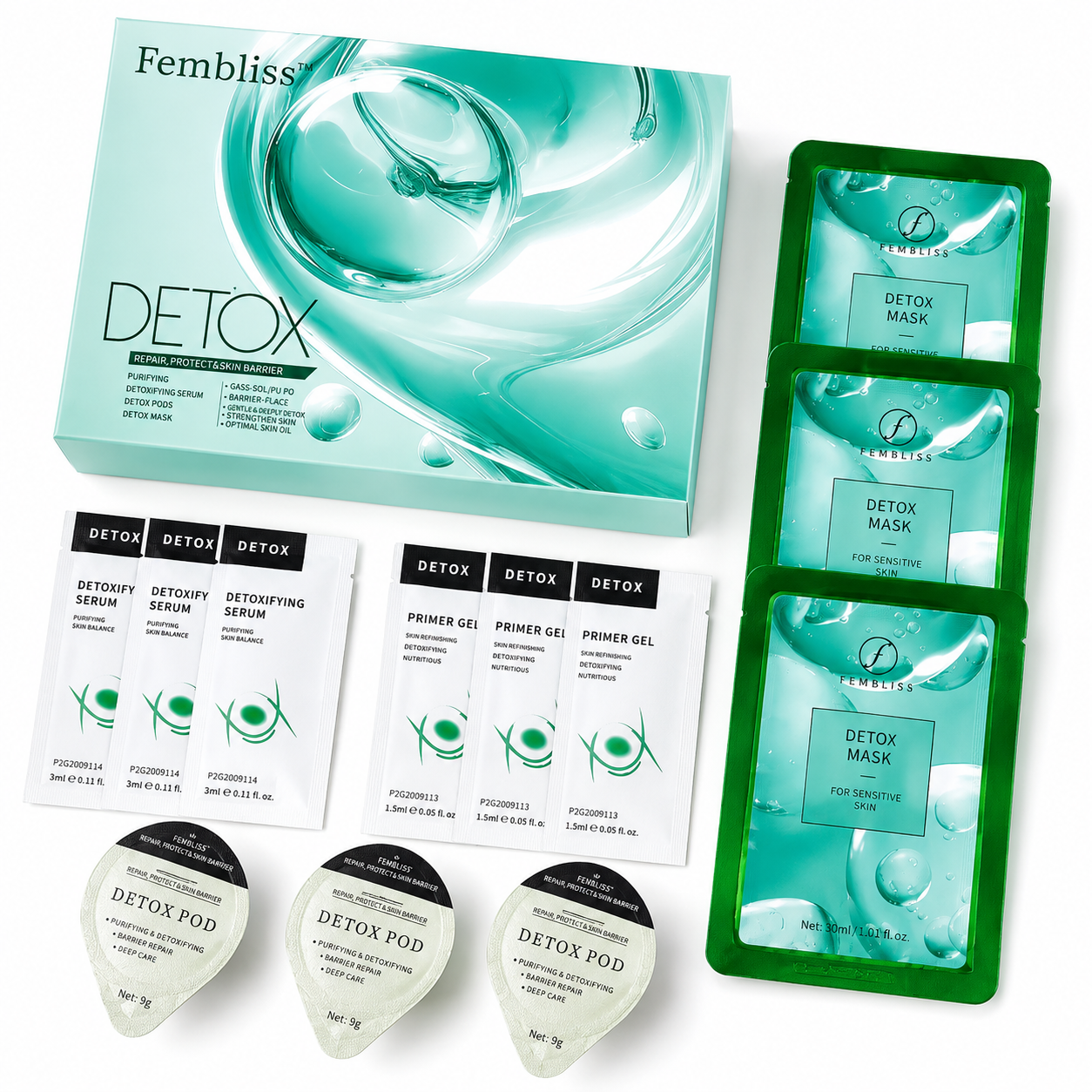 CO2 Oxygen Facial Pods Special Version – 6-in-1 Professional Treatment Kit
