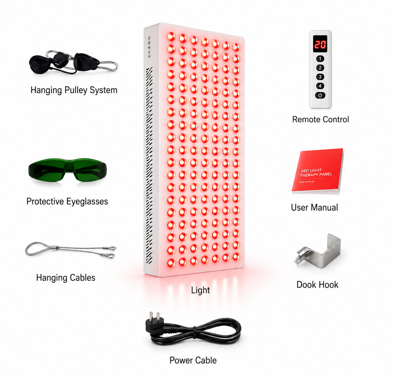 Theia P1500 Red & Near-Infrared LED Light Panel – High-Power Full-Body Light Device