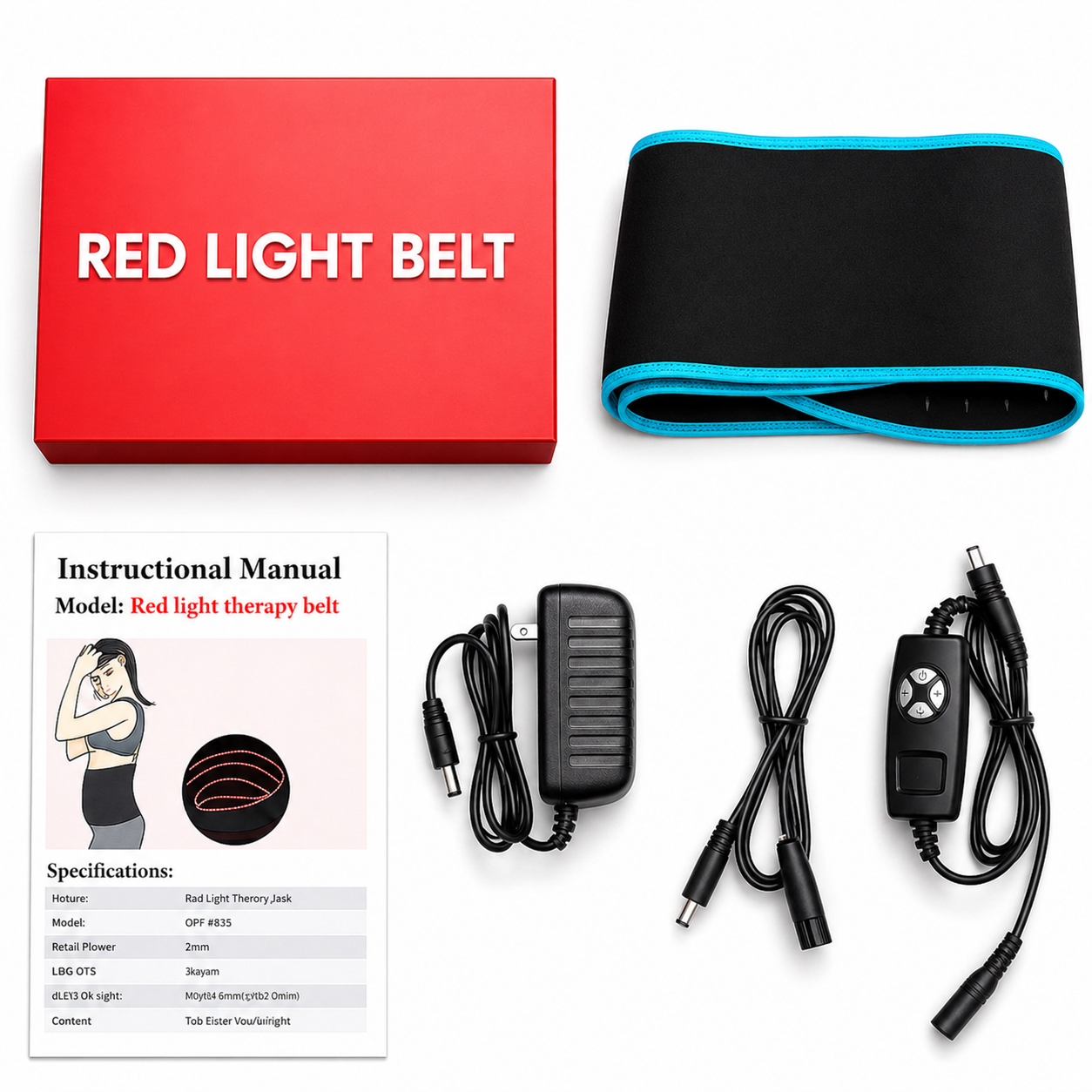 Theia Advanced Red & Near-Infrared LED Light Belt – 660nm & 850nm, 105 LEDs