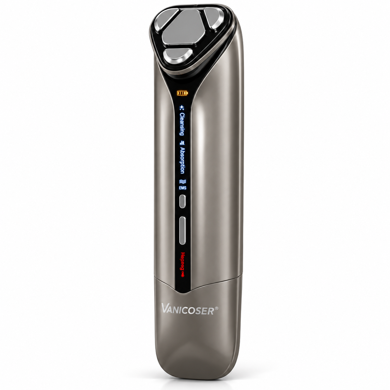 4-in-1 Ultrasonic Facial Cleansing & EMS Skin Care Device – Red Light, Microcurrent & Deep Cleansin