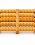 6-Row Wooden Foot Massage Roller with Rotating Reflexology Rollers
