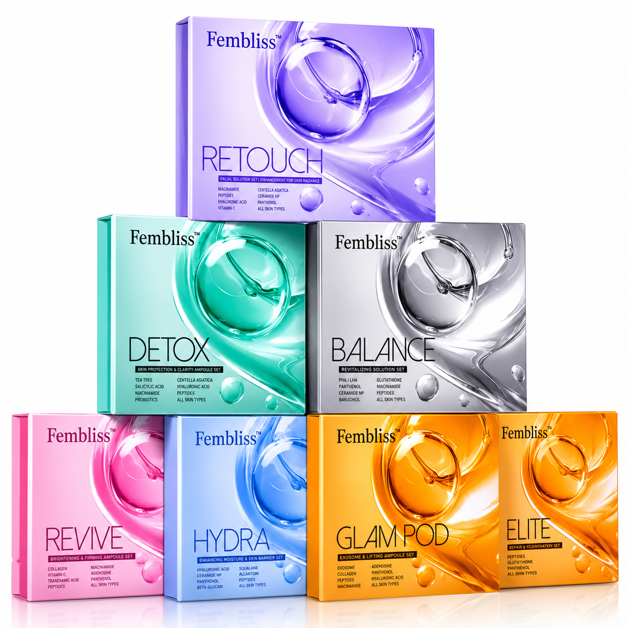 CO2 Oxygen Facial Pods Special Version – 6-in-1 Professional Treatment Kit