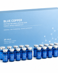 Blue Copper Peptide Freeze-Dried Facial Serum Set – Oligopeptide Hydrating & Skin Conditioning Skincare Kit (20pcs)