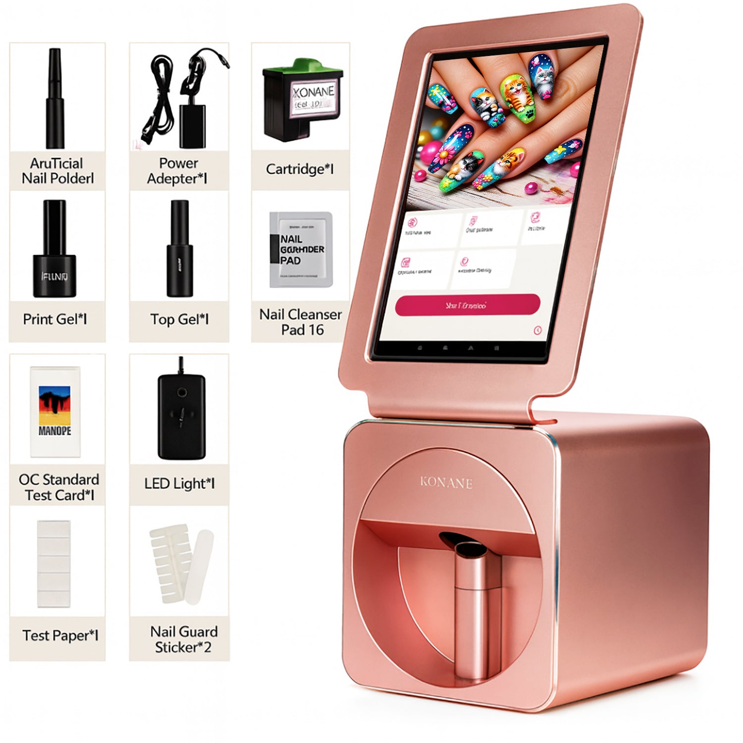 Nails X11 Plus Professional Nail Printer – Digital Nail Art Machine with 10.1" Touch Screen
