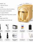 O2Nails X11 Deluxe Edition Gold Color – Mobile Nail Printer