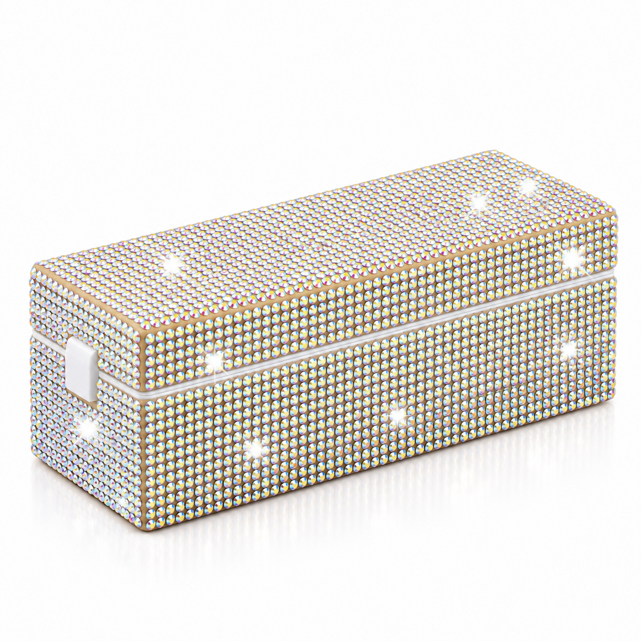 Nail Drill Bit Organizer – 30-Hole Crystal Storage Box for Manicure Tools