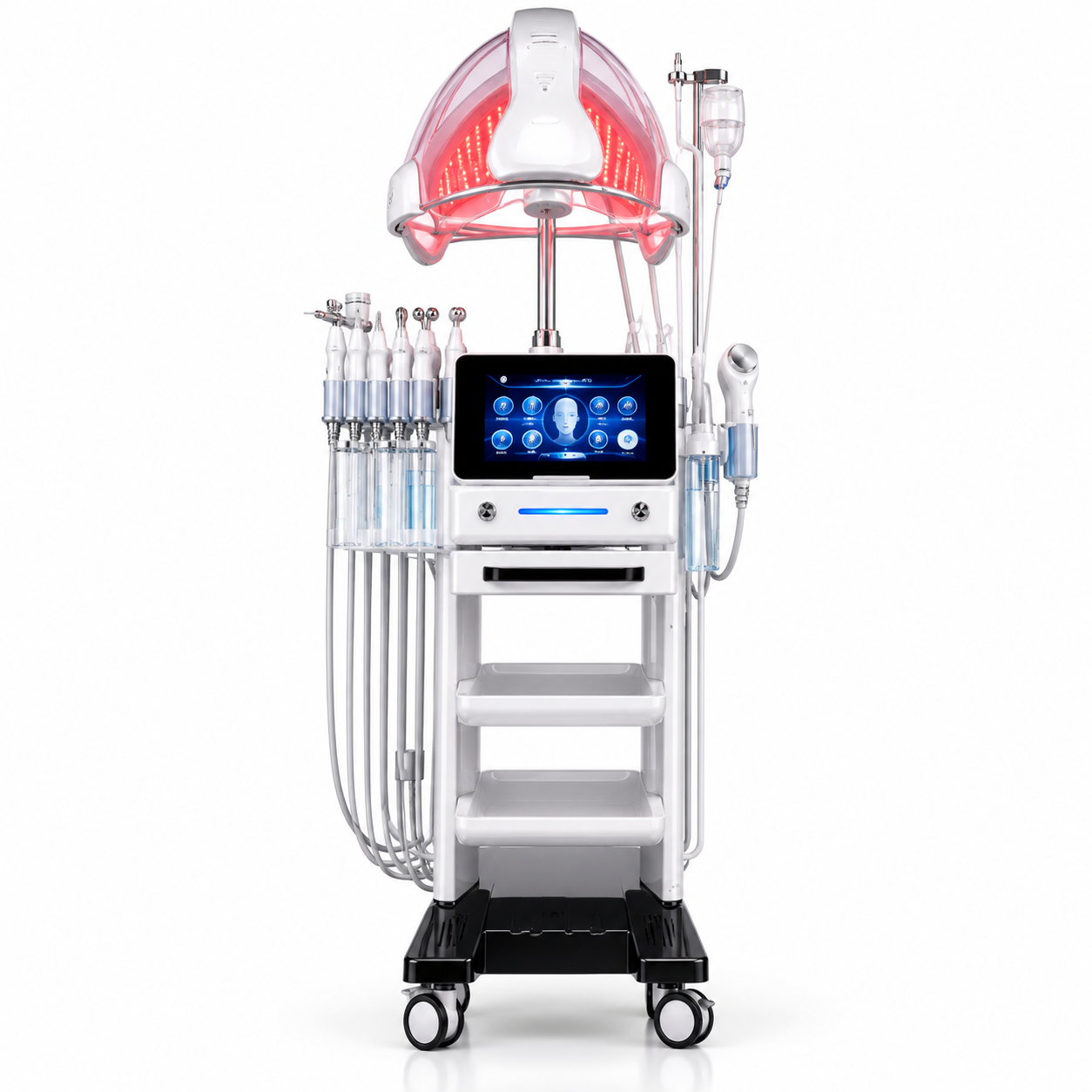 Professional H500 11-in-1 Hydro Oxygen Facial Machine with LED Dome – Advanced Salon Skincare System