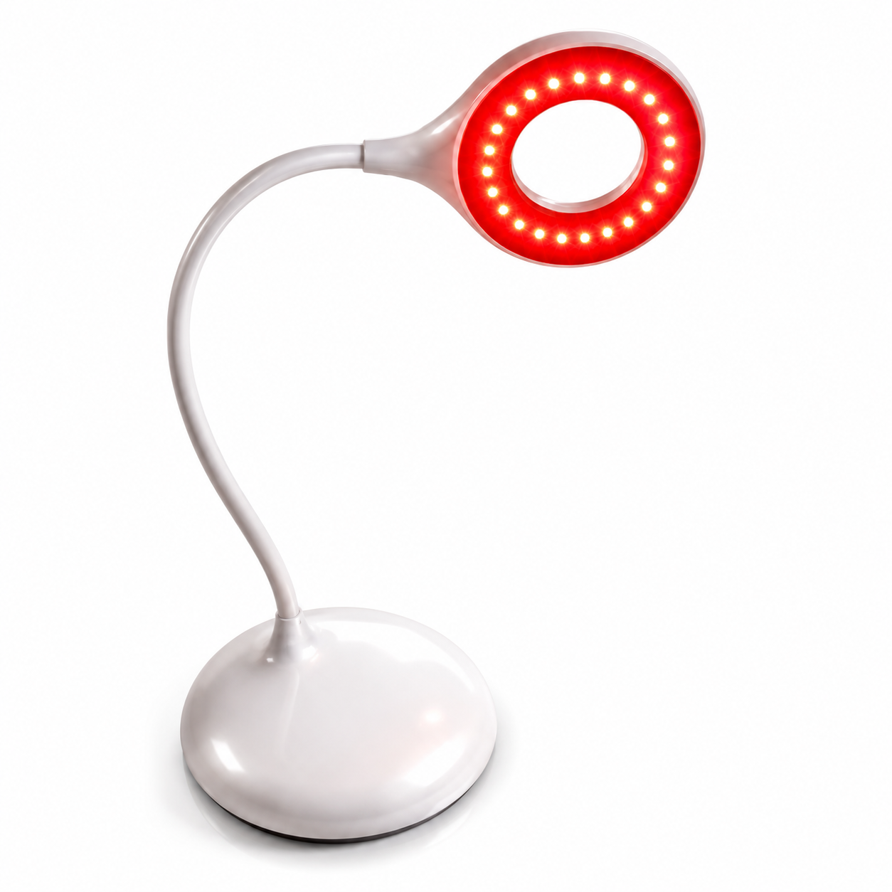 620nm Red Cordless Table Lamp – Dimmable LED Desk Light with 3 Brightness Levels
