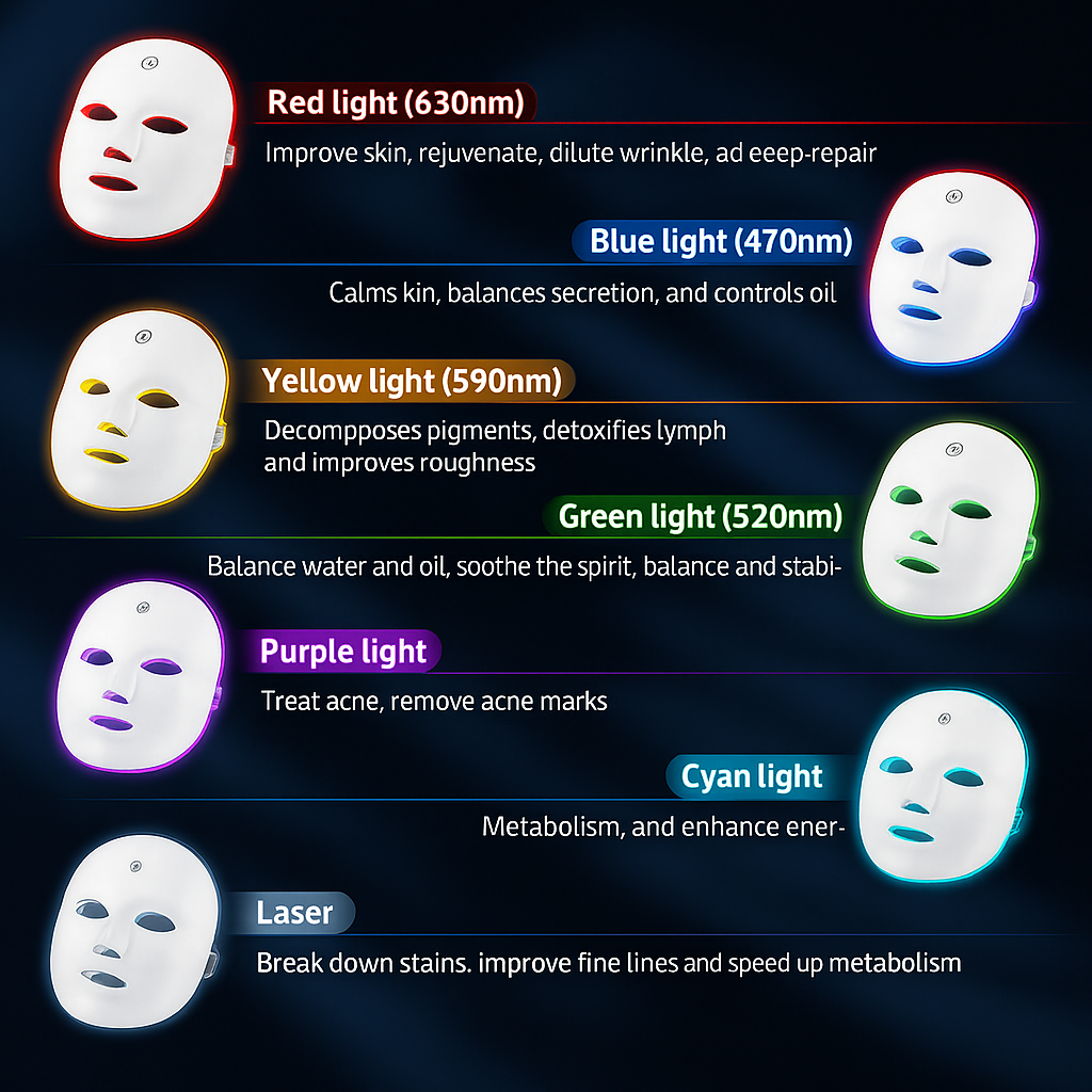 The Ultimate Glow Mask: 7-Color LED Therapy