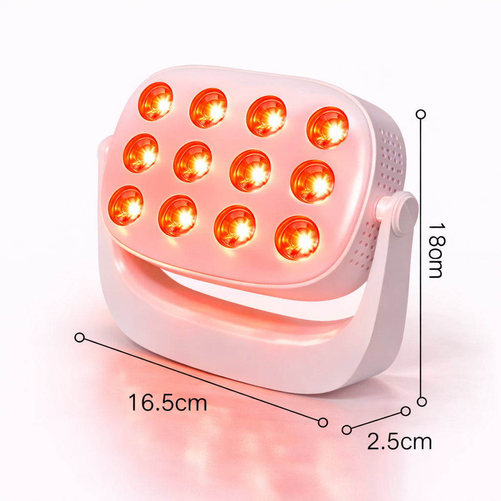 Red Light Therapy Panel Features 12 Leds for Effective 660nm/850nm Wavelength Treatment Infrared Led Light Panel