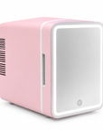 4L Cosmetic & Skincare Mini Fridge with LED Mirror – Portable Hot & Cold Beauty Fridge