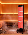 THEIA Infrared Red Light Sauna Panel – Standing Indoor LED Light Sauna, 660nm & 850nm, 1600W, Full Body Use