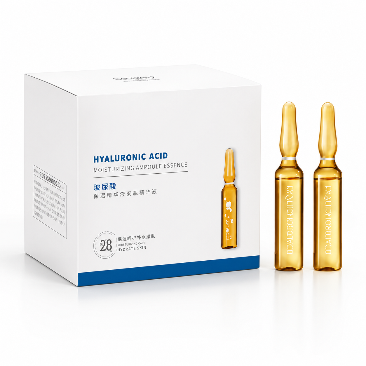 Professional Skin Booster Ampoule Collection – Hyaluronic Acid, Six Peptides & Fullerene Facial Treatment Set (28 Bottles)