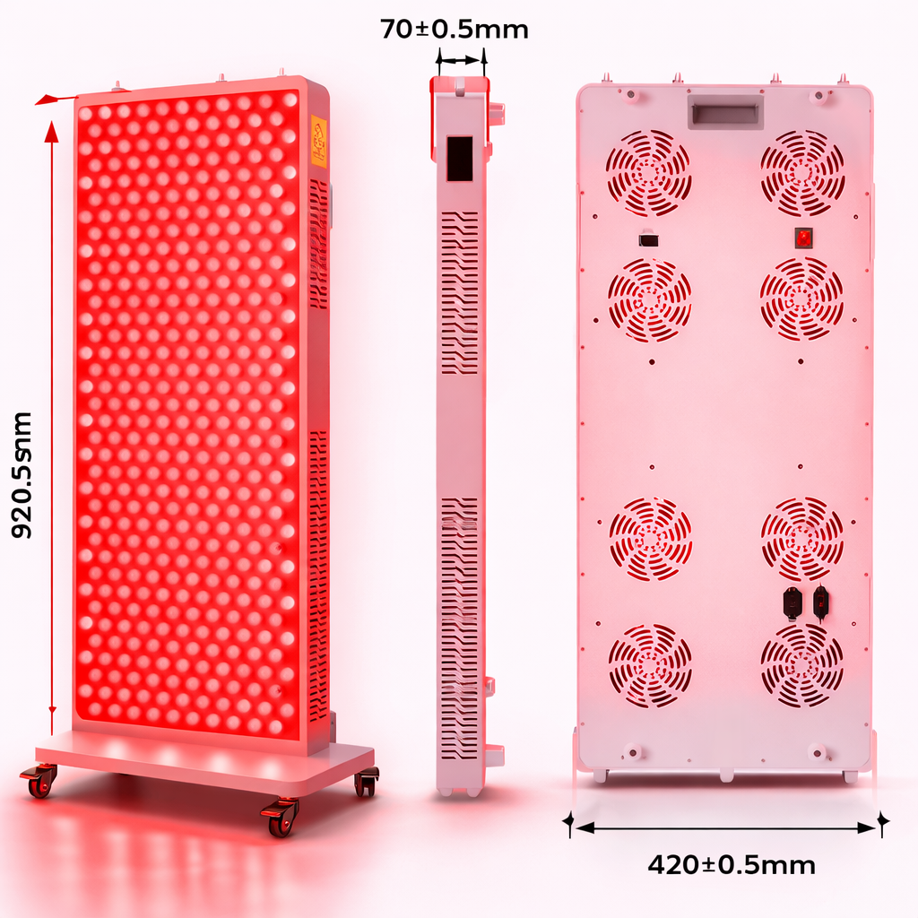 Red Light Therapy Panel – 432 LEDs, Touch Screen, 8 Wavelengths | Elite Red Light Therapy