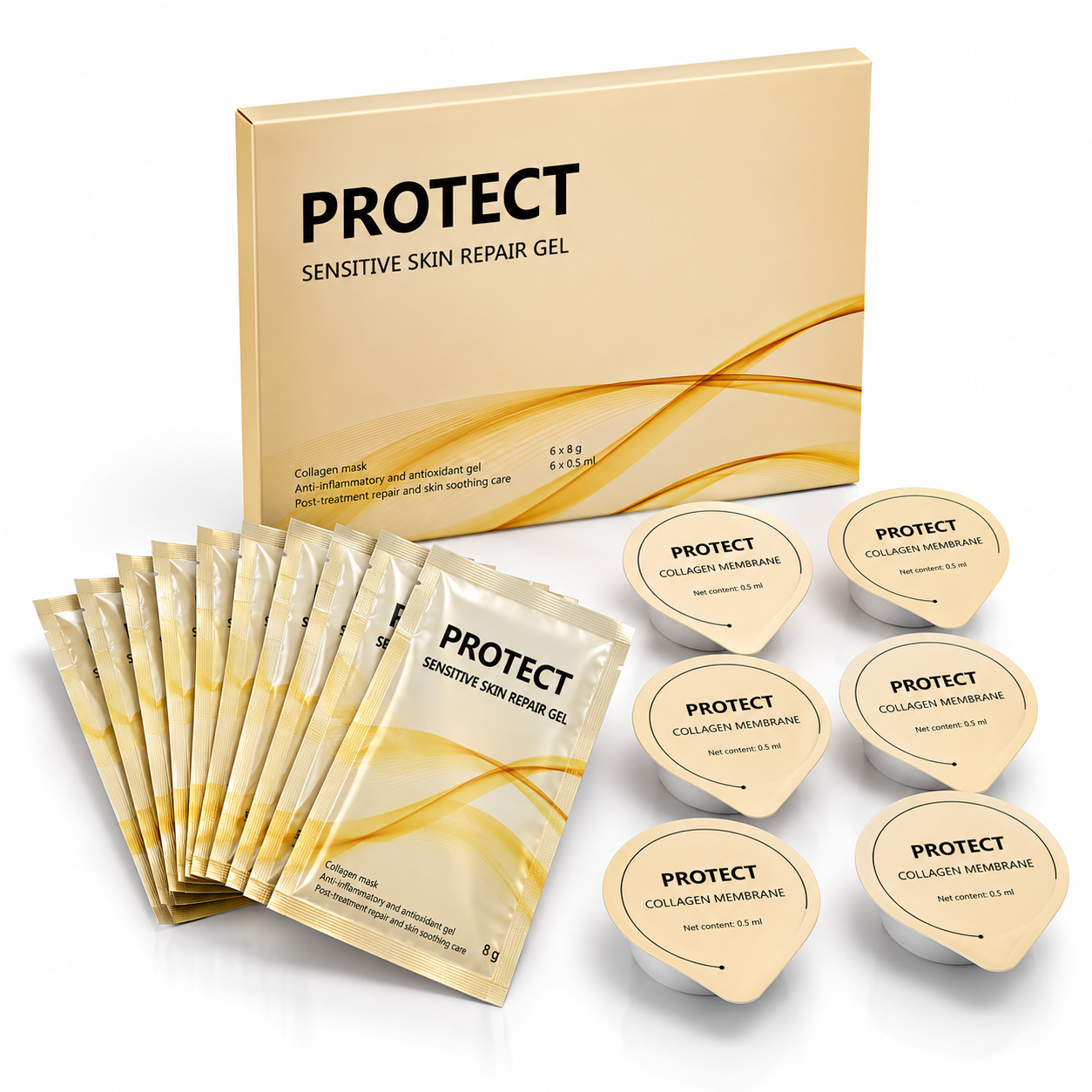 Energize & Protect Professional Skincare Gel Set for Facial Beauty Treatments