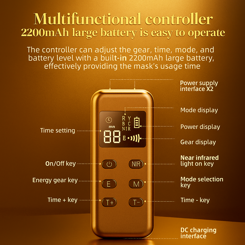 Theia 660nm 850nm Red Infrared Light Therapy Wrap For a Youthful Neck & Chest