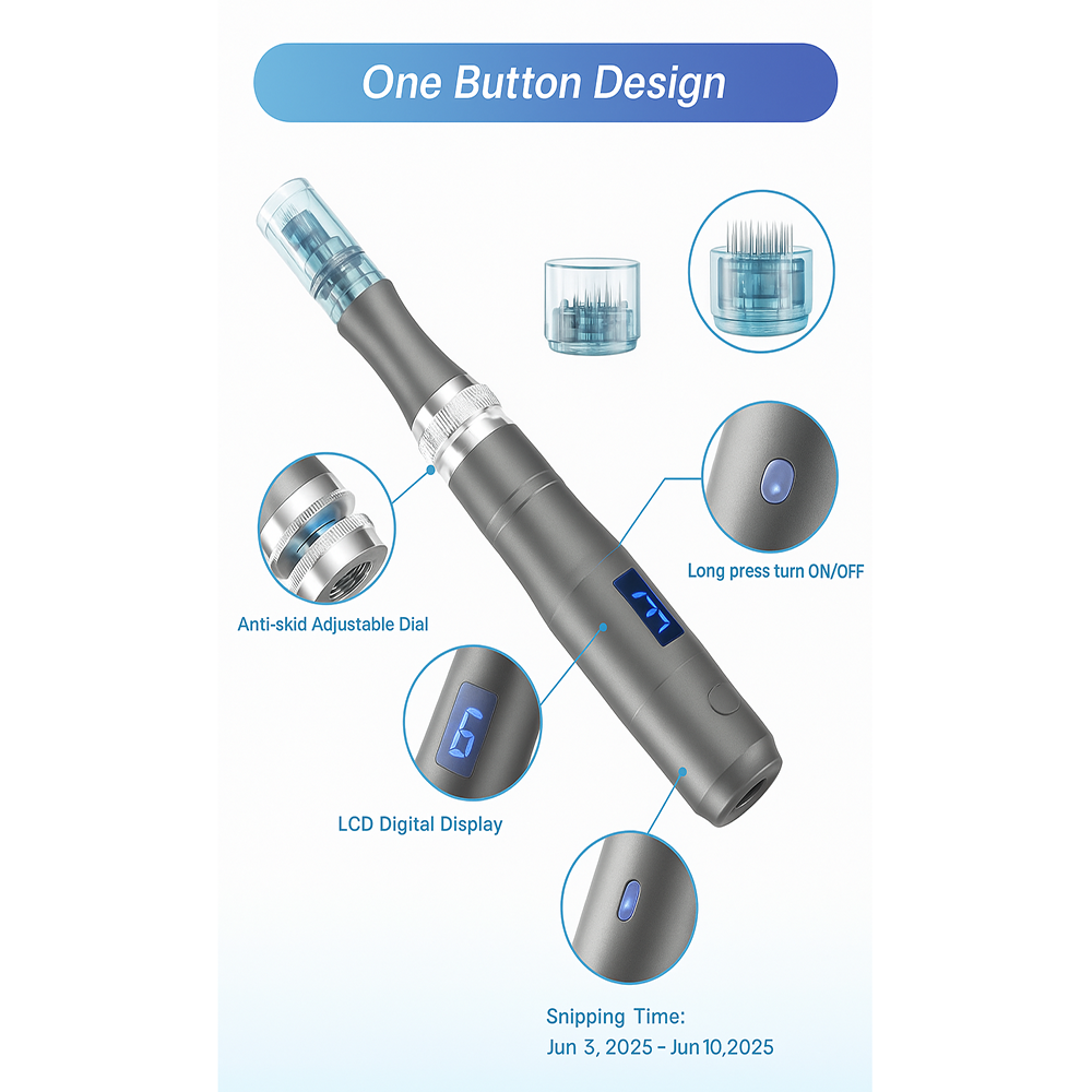 Dr. Pen Ultima M8 Professional Microneedling Dermapen, USB Rechargeable, 5pcs 32Pin Cartridge Needle