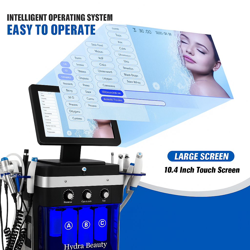 Theia Beautymaster Hydra 14 In 1 Diamond Peeling Hydro Microdermabrasion Oxygen Jet Aqua Facials Skin Care Cleaning Hydra Dermabrasion Facial Machine