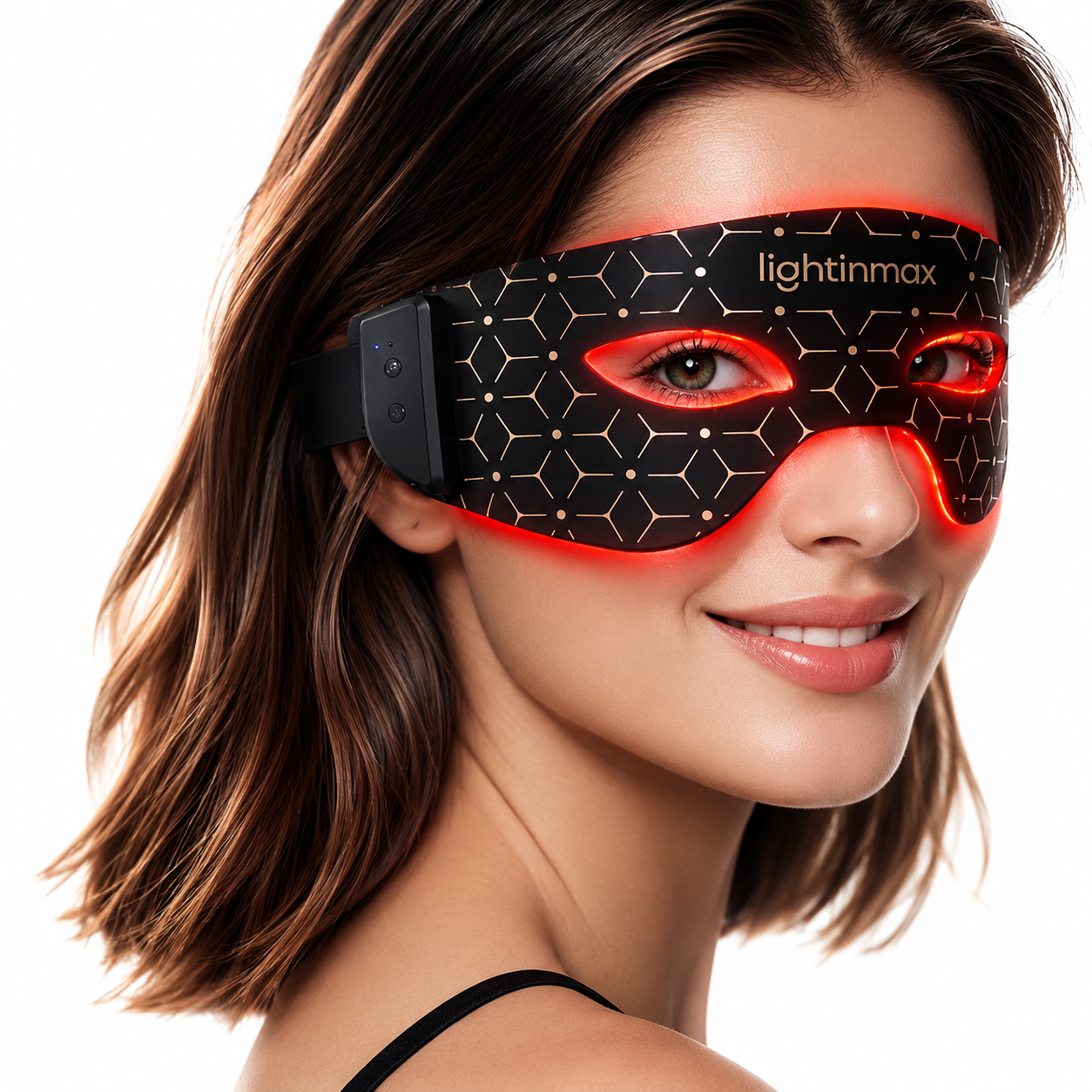 LED Red Light Therapy Eye Mask with 630nm & 850nm Light – Rechargeable Eye Care Device