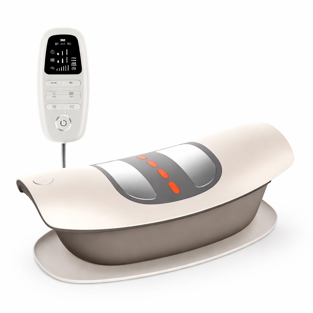 4-in-1 Lumbar Traction Device with Dynamic Airbag – Adjustable Back Stretcher & Waist Massager for Relaxation