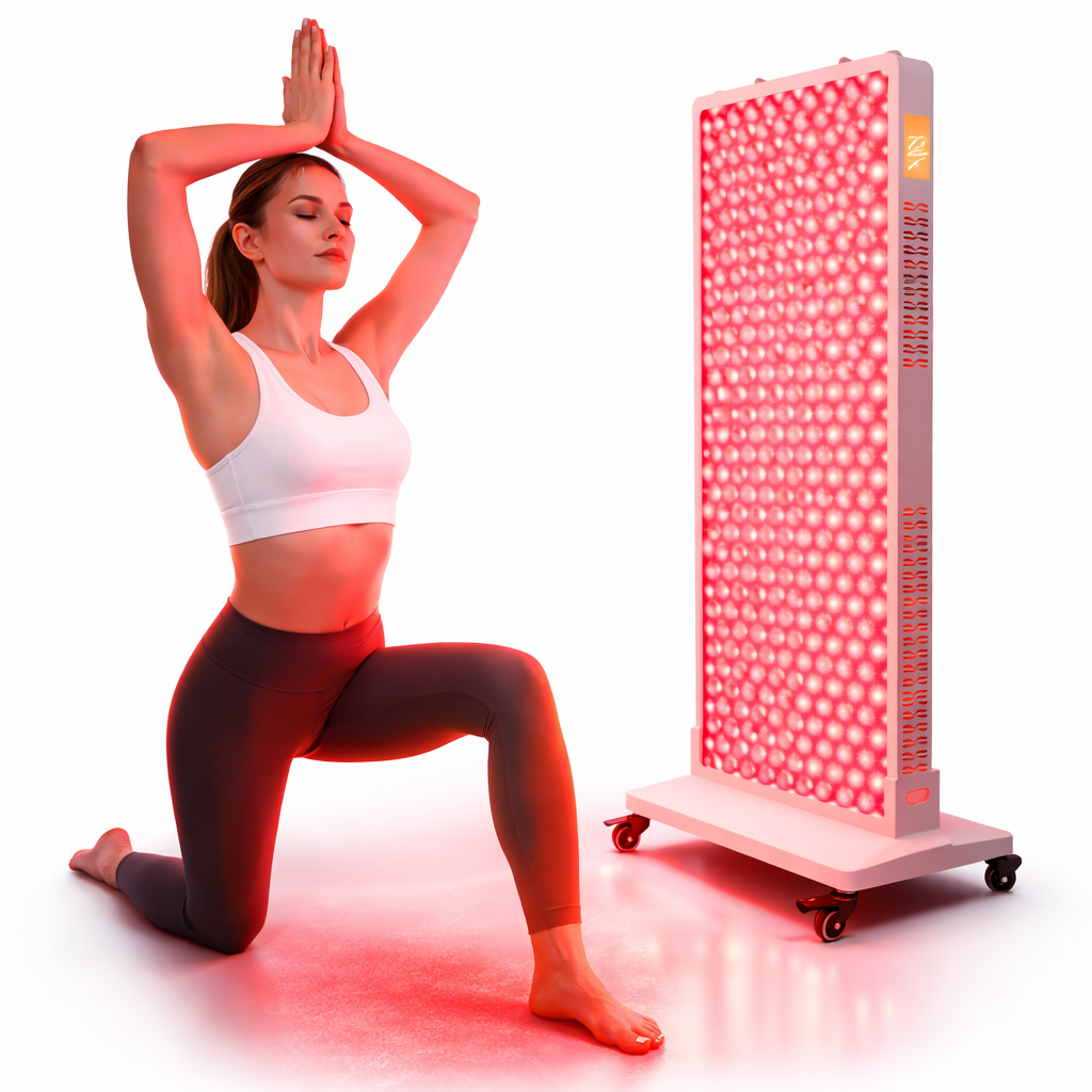 Red Light Therapy Panel – 432 LEDs, Touch Screen, 8 Wavelengths | Elite Red Light Therapy